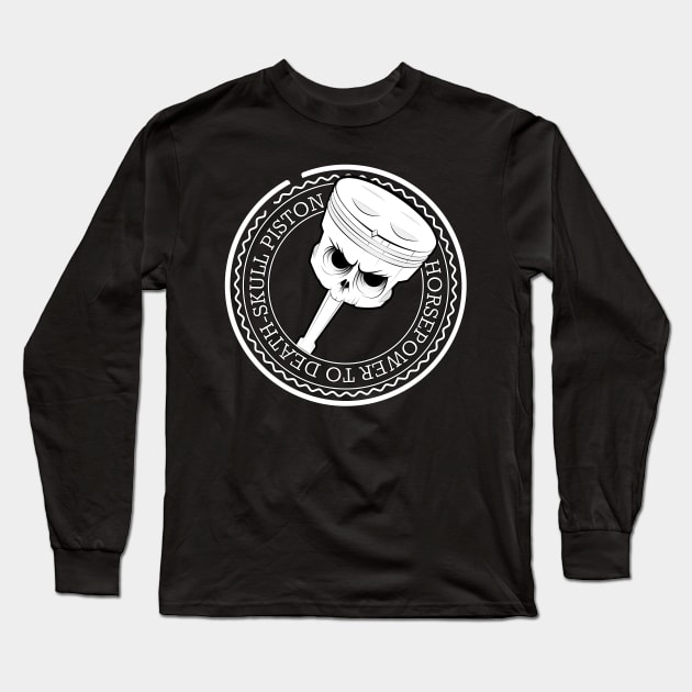 Piston skull Long Sleeve T-Shirt by El-bullit